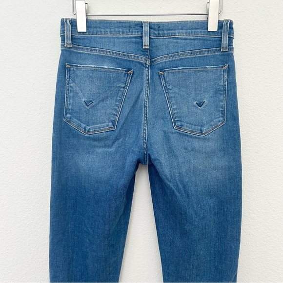 Hudson Jeans Barbara Straight Leg Denim Pants Ankle High Waist Blue Size 26 - Picture 8 of 16